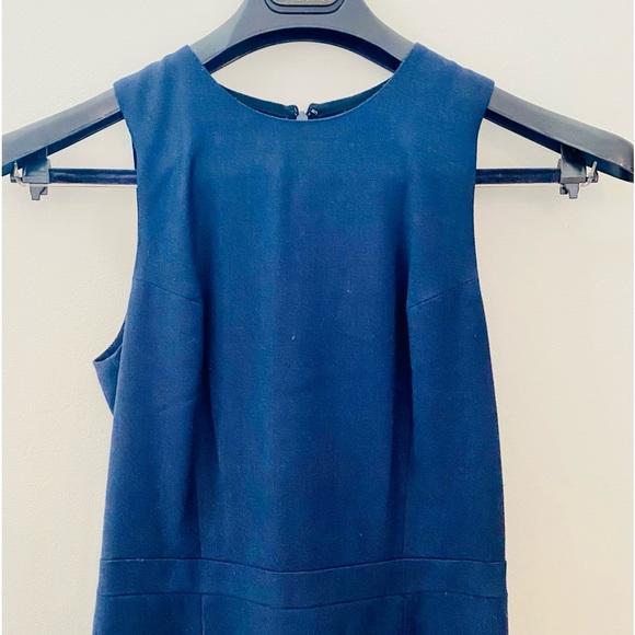 Tall J. Crew A-line navy wool dress, 0T - Picture 3 of 6